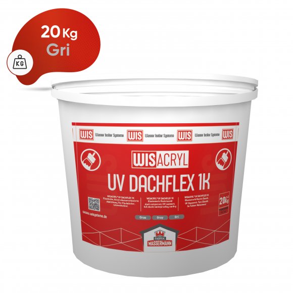 WISACRYL® UV DACHFLEX 1K Elastomerik Reçine Esaslı,UV Dayanımlı, Tam Elastik  Su Yalıtım Malzemesi