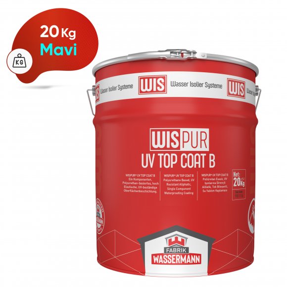 WISPUR® UV TOP COAT B Poliüretan Esaslı, Tek Bileşenli, UV Işınlarına Dirençli Su Yalıtım Kaplaması
