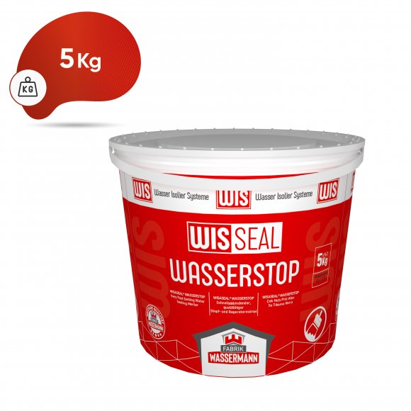 WISSEAL® WASSERSTOP Çok Hızlı Priz Alan Su Tıkama Harcı