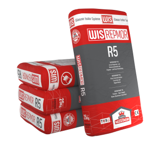 WISREPMOR® R5 Çimento Esaslı, Kendiliğinden Yayılan Onarım ve Derz Dolgu Harcı