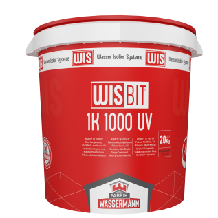 WISBIT® 1K 1000 UV Einkomponenten Komponente, druckfeste, elastische, UV beständige Polymer und kunststoffmodifizierte Bitumendickbeschichtung