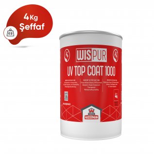 WISPUR® UV TOP COAT 1000 Poliüretan Esaslı, UV Işınlarına Dirençli Alifatik, Tek Bileşenli, Şeffaf Su Yalıtım Kaplaması