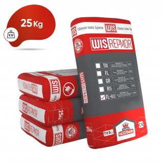 WISREPMOR® FL60 Hızlı Priz Alan, Yüksek Dayanımlı, Menhul Tesviye ve Tamir Harcı.